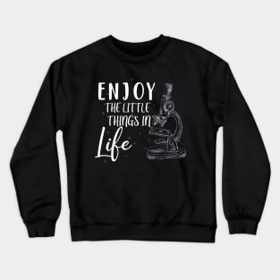 FUNNY MICROSCOP, MICROBIOLOGISTS, BIOLOGY NERD SCIENCE LAB Crewneck Sweatshirt